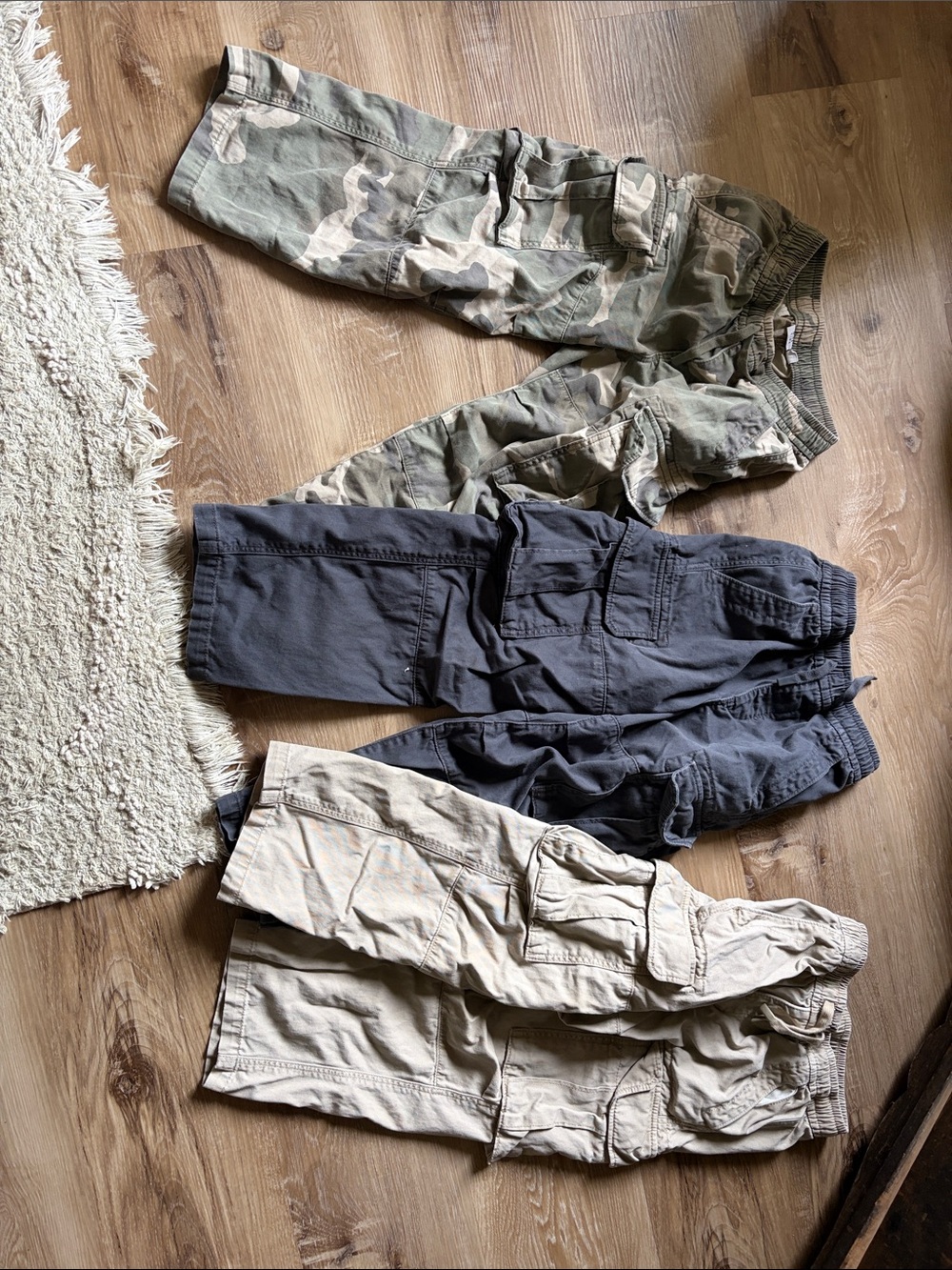 GAP Boys Cargo Bottoms - Camo, Navy, Khaki